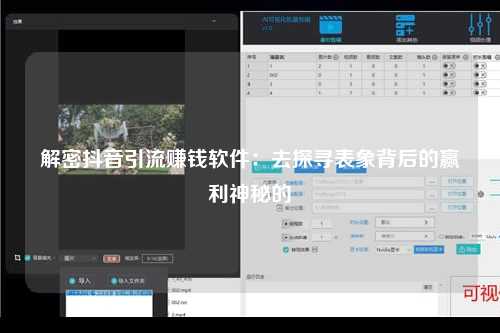 解密抖音引流赚钱软件：去探寻表象背后的赢利神秘的