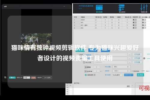 猫咪情有独钟视频剪辑软件 专为猫咪兴趣爱好者设计的视频责编工具使用