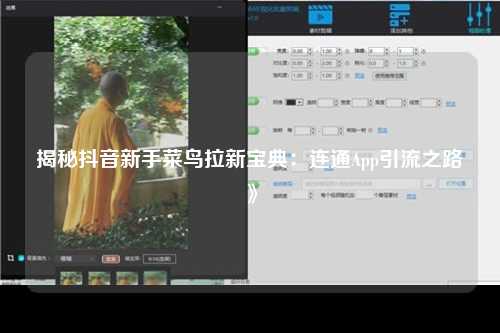 揭秘抖音新手菜鸟拉新宝典：连通App引流之路》
